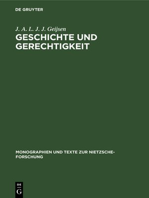 cover image of Geschichte und Gerechtigkeit